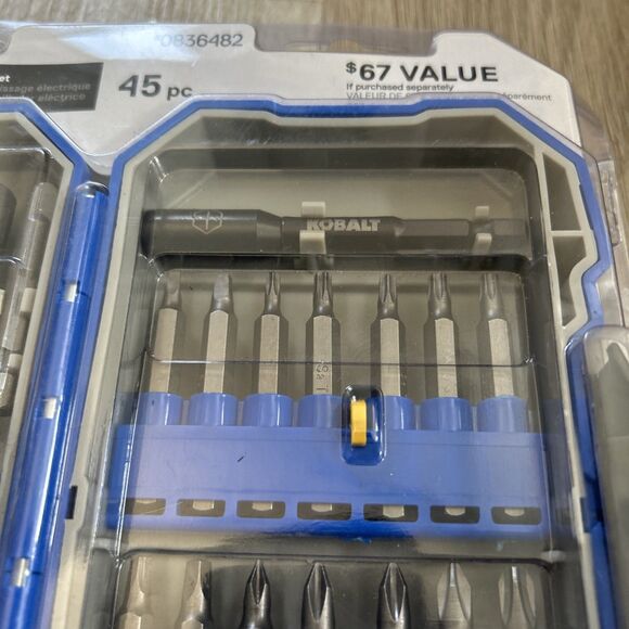 Kobalt 45 pc Power Driver Set 1/4 in Drive SpeedFit Torx Philips Square Slot - Picture 4 of 8